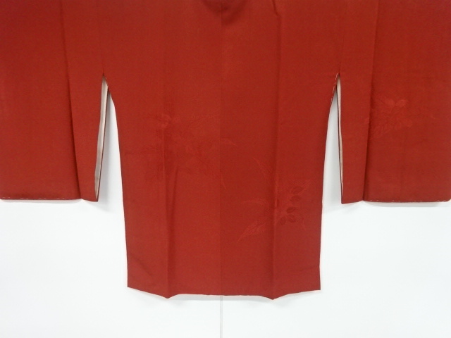 JAPANESE KIMONO / VINTAGE MICHIYUKI COAT / WOVEN FLORAL PLANTS